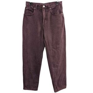 Versace Jean Couture Plum aubergine purple cotton vintage taper jeans 31